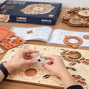 3D Puzzle - Wanduhr des Tierkreises