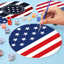 Laden Sie das Bild in den Galerie-Viewer, Malen nach Zahlen 20 cm Tischsets (6 Stück) - Amerikanische Flagge