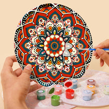 Laden Sie das Bild in den Galerie-Viewer, Malen nach Zahlen 20 cm Tischsets (6 Stück) - Böhmische Mandala Rund