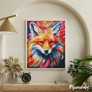 Diamond Painting - Fuchs Farbenfroh Abstrakt