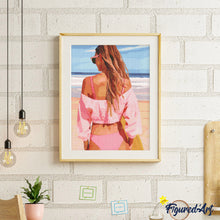 Laden Sie das Bild in den Galerie-Viewer, Diamond Painting - Strandtag mit Stil – 40 x 50 cm auf Keilrahmen gespannt