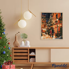 Laden Sie das Bild in den Galerie-Viewer, Diamond Painting - Weihnachtspaar in der Stadt