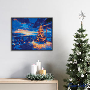 Diamond Painting - Funkelnde Weihnachtsterrasse