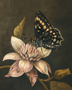 Diamond Painting - Mormonen-Schmetterling und Blume