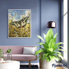 Laden Sie das Bild in den Galerie-Viewer, Diamond Painting - Proserpine-Schmetterling und Wildblumen