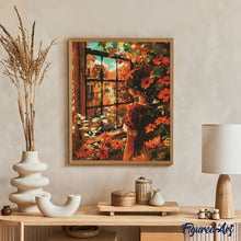 Laden Sie das Bild in den Galerie-Viewer, Diamond Painting - Herbstfensterblick