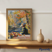 Laden Sie das Bild in den Galerie-Viewer, Diamond Painting - Von Renoir inspirierte Herbst-Dame