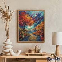 Laden Sie das Bild in den Galerie-Viewer, Diamond Painting - Surrealer Herbst inspiriert von Van Gogh