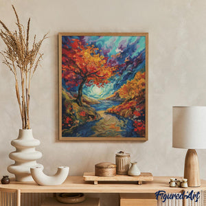 Diamond Painting - Surrealer Herbst inspiriert von Van Gogh