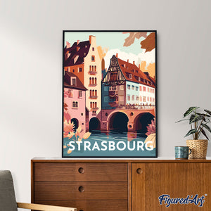 Diamond Painting – Reiseplakat Straßburg