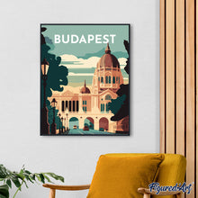 Laden Sie das Bild in den Galerie-Viewer, Diamond Painting – Reiseplakat Budapest