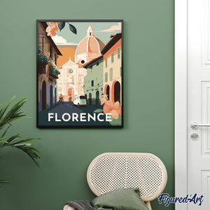 Diamond Painting – Reiseplakat Florenz