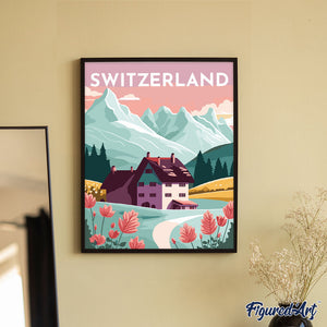 Diamond Painting – Reiseposter Luzern