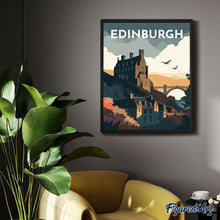 Laden Sie das Bild in den Galerie-Viewer, Diamond Painting – Reiseposter Edinburgh