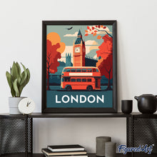 Laden Sie das Bild in den Galerie-Viewer, Diamond Painting – Reiseposter London