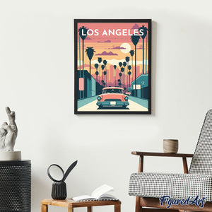 Diamond Painting – Reiseposter Los Angeles