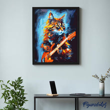 Laden Sie das Bild in den Galerie-Viewer, Abstrakte Rocker Katze