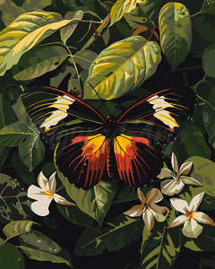 Malen nach Zahlen Figured'Art – Heliconius Erato Schmetterling