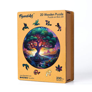 Holzpuzzle Erwachsene - Mystischer Baum