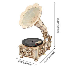 Laden Sie das Bild in den Galerie-Viewer, 3D Puzzle - Klassisches Grammophon