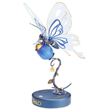 Laden Sie das Bild in den Galerie-Viewer, 3D Puzzle - Schmetterling und blaue Rose