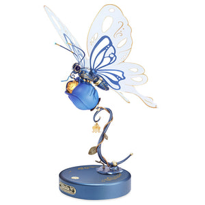 3D Puzzle - Schmetterling und blaue Rose