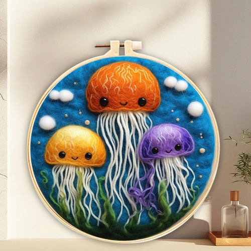Nadelfilzen Needle Felting - Quallenfreunde