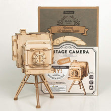 Laden Sie das Bild in den Galerie-Viewer, 3D Puzzle - Vintage Kamera