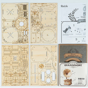 3D Puzzle - Grammophon