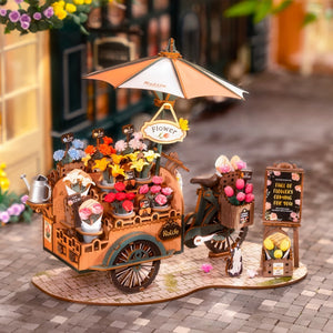 3D Puzzle - Blumenwagen