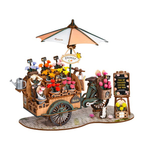 3D Puzzle - Blumenwagen