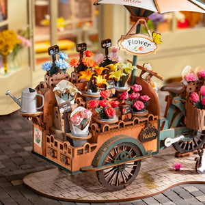 3D Puzzle - Blumenwagen