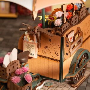 3D Puzzle - Blumenwagen