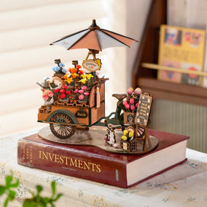 3D Puzzle - Blumenwagen