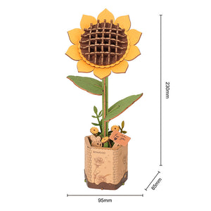 3D Puzzle - Sonnenblume