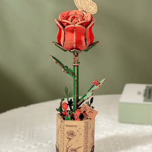 3D Puzzle - Rote Rose