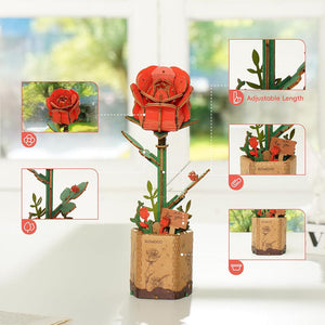 3D Puzzle - Rote Rose