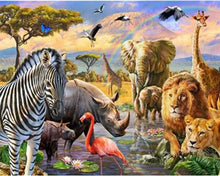 Laden Sie das Bild in den Galerie-Viewer, Malen nach Zahlen – Die Tiere Afrikas