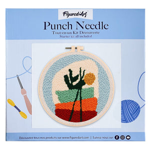 Punch Needle Blumenkomposition 1