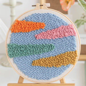 Punch Needle set Bunte Wolken