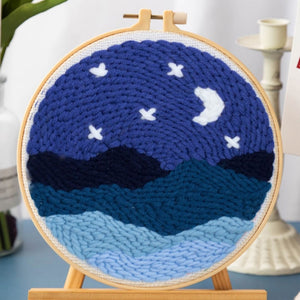 Punch Needle set Unter dem Mond und den Sternen