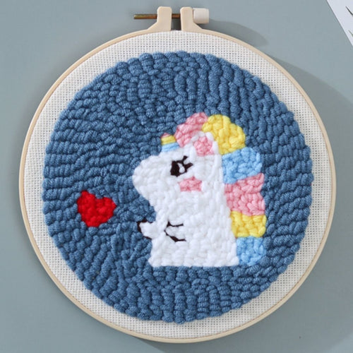 Punch Needle set Liebliches Einhorn