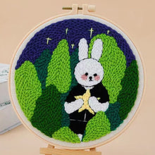 Laden Sie das Bild in den Galerie-Viewer, Punch Needle set Kaninchen in den Wäldern