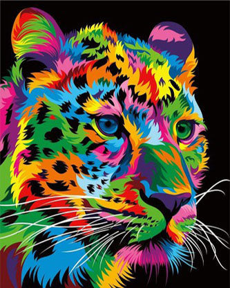 Kreuzstich – Pop Art Panther