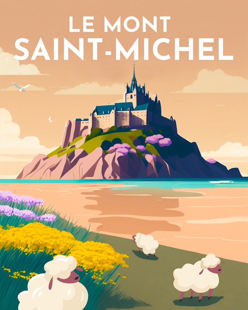 Diamond Painting – Reiseplakat Mont Saint-Michel