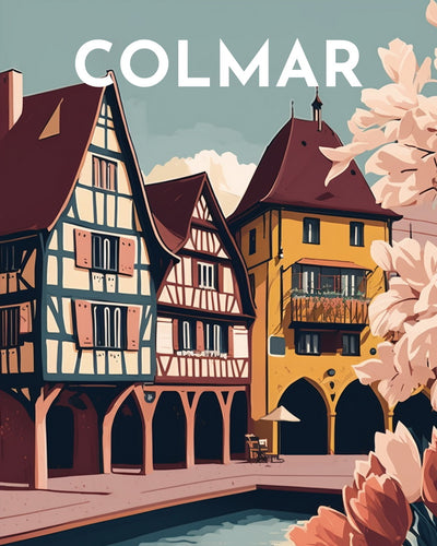 Diamond Painting – Reiseplakat Colmar