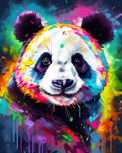 Laden Sie das Bild in den Galerie-Viewer, Diamond Painting - Panda Farbenfroh Abstrakt