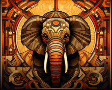 Laden Sie das Bild in den Galerie-Viewer, Diamond Painting – Elefant Art Deco