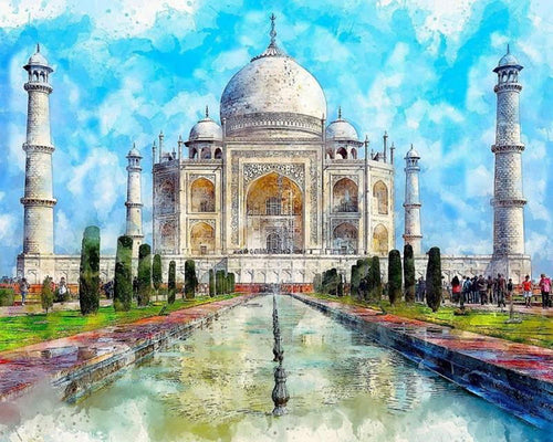 Diamond Painting – Taj Mahal in Farben