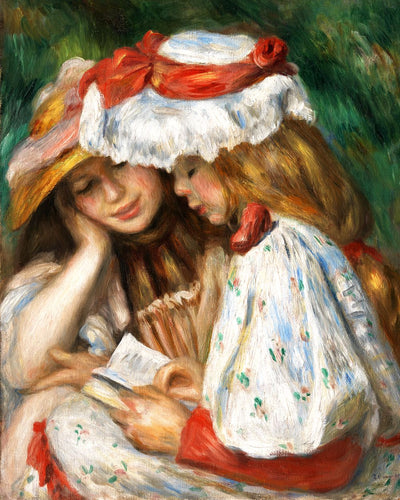 Diamond Painting – Zwei Lesende Mädchen – Renoir | Figured'Art